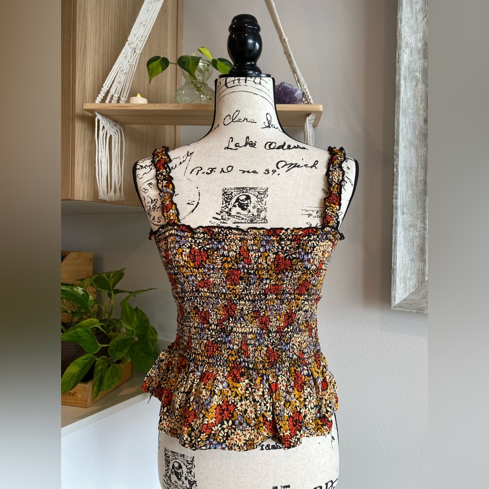 Floral Smocked Women's Top